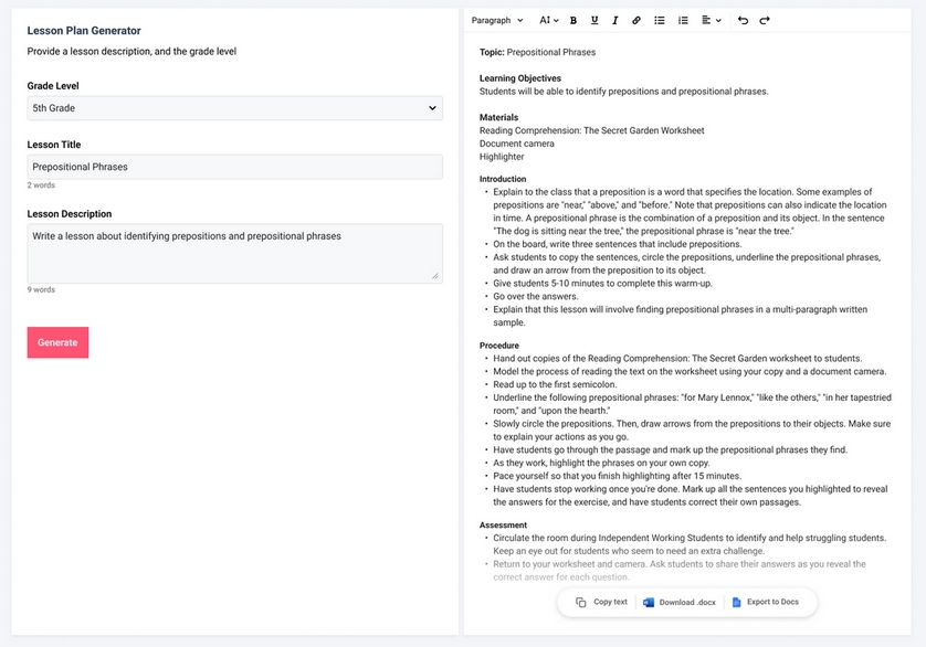 Lessonplans.ai