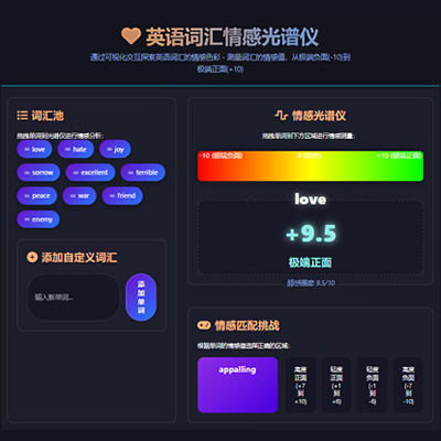 英语词汇情感光谱仪