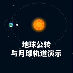 地球公转与月球轨道演示
